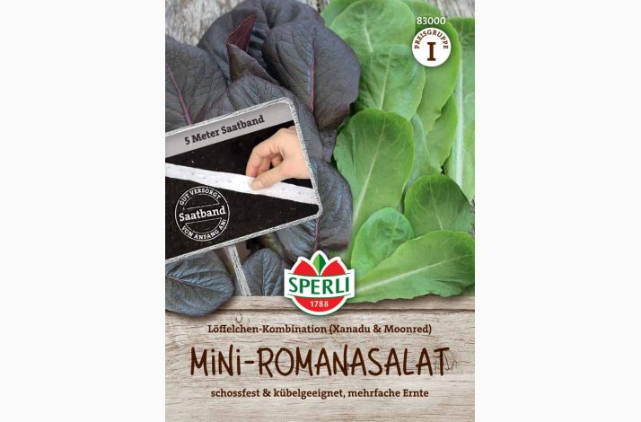 Mini-Romanasalat Lffelchen-Kombination, fr Sbnd