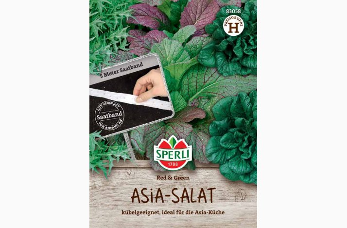 Asia-Salat Red &amp; Green og Pak Choi, fr Sbnd