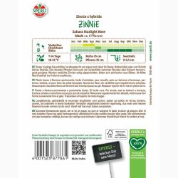 Zinnia Elegans Zahara Starlight Rose - Frkenhat