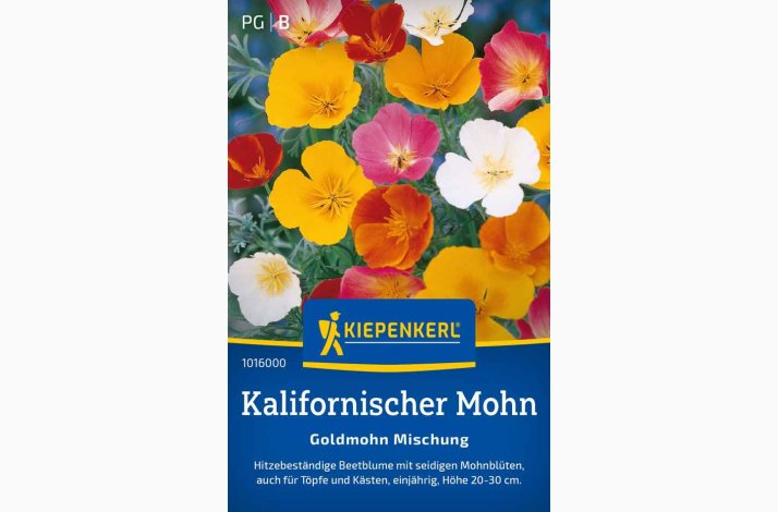Eschscholzia californica Californisk Guldvalmue blanding - Kalifornischer Mohn Goldmohn