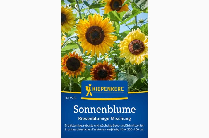 K�mpe Solsikke � Helianthus annuus �Riesenblumige� miks � Fr�