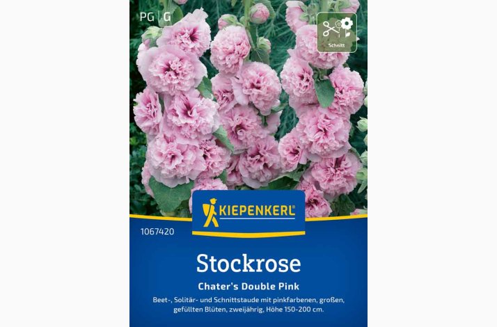 Stockrose 'Chaters Double Pink' -Stokrose