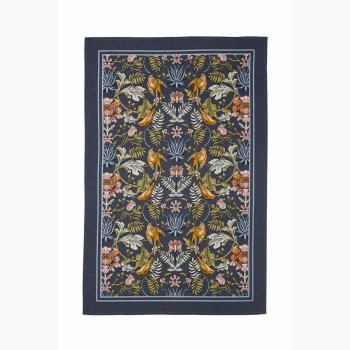 Finch & Flower Viskestykke i Navy  Ulster Weavers