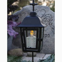 LED Stearinlys - Udendrs Lys med Automatisk tnding / gravlys - Sensorfunktion