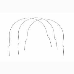 Metalbjler til dug (3 stk. i pk)