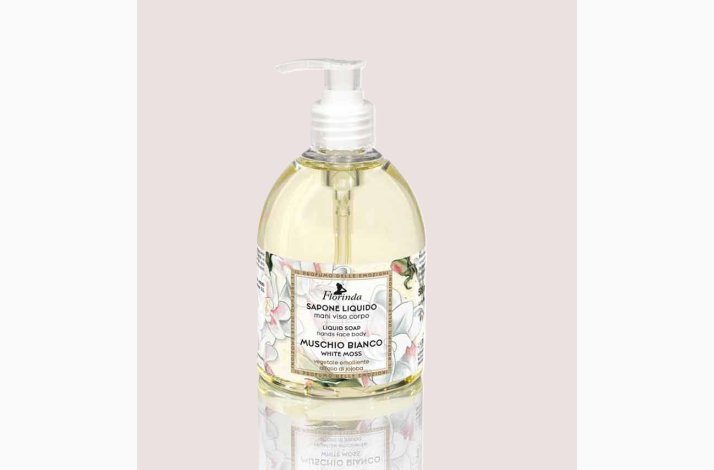 Flydende Hnd-krop og ansigtssbe  - White Musk/ Hvid moskus - 500 ml - Florinda