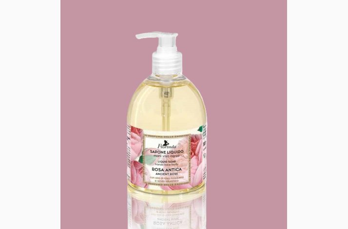 Flydende Hnd-krop og ansigtssbe - Antik Rose - 500 ml - Florinda