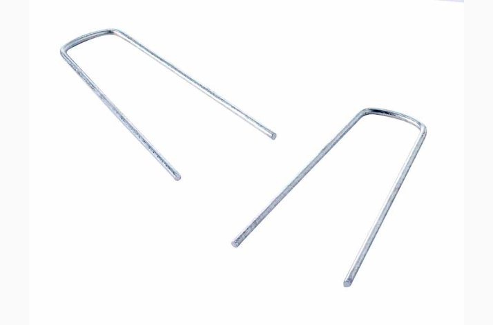 Metalklammer 11 cm til at fastgre bionet/fiberdug i galvaniseret stl