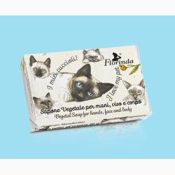 Hndsbe 50 G - Siamese cats - Siameser katte ( I love my pet) med mandarin duft - Florinda