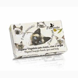 Hndsbe 50 G - Siamese cats - Siameser katte ( I love my pet) med mandarin duft - Florinda