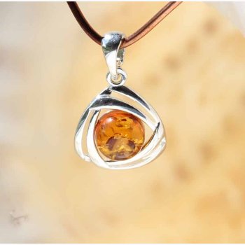 Ravkugle i slvbnd vedhng - Ravsmykke