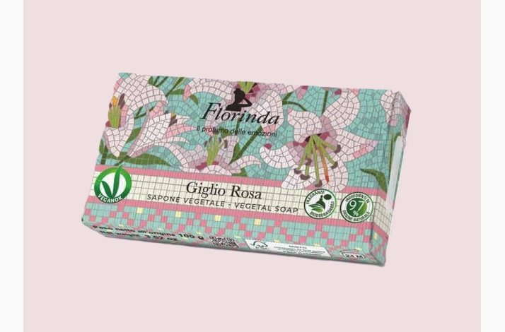 Hndsbe 100 G - Pink Lily - Lyserde liljer - Mosaik Florinda