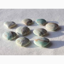 Aragonite Hjerte krystal bl - stk. pris (fra 2,9 til 3,7 cm)