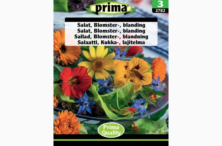 Spiselige blomster - Blomsterblanding (P), Salat (min. 120 fr)