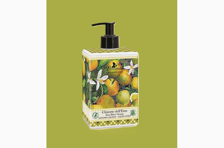 Flydende Hndsbe  - Etna bitter Orange -  orangeblomst og citrusnoter - Mosaik 500 ml - Florinda