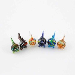 Glasfisk mini, glasfigur - 6 stk