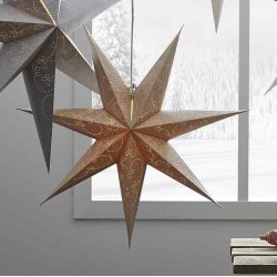 Stjerne Guldlook i papir  63 cm - Papirstjerne