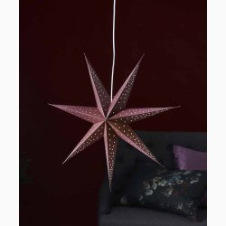 Stjerne Rd i papir  63 cm - Papirstjerne