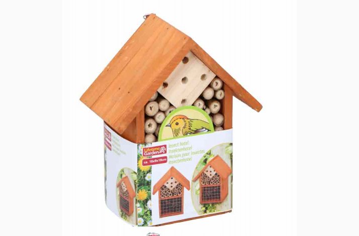 Insekthotel i Tr 16 x 9 x 19 cm, vlg