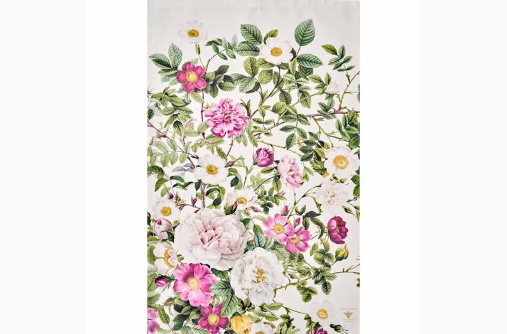 VISKESTYKKE (kologisk bomuld) - ROSE FLOWER GARDEN JL