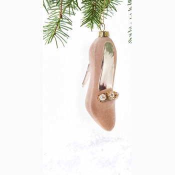 Glas Hjhlet sko H: 9 cm og med ophng, vlg