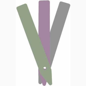 Etiketter plast farvet - 75 stk i pakken