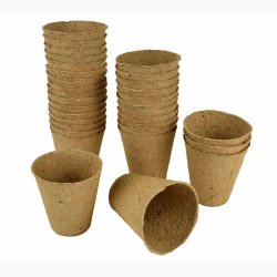 Trfiber potter 24 stk. 6 cm i diameter