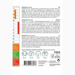 kologiske fr Ocimum Basilicum Genovese  Basilikum, Krav (min 35 fr)