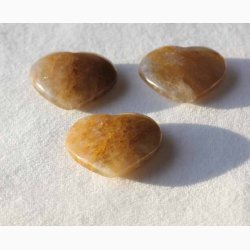 Hematoid Kvarts Hjerte krystal - stk. pris (fra 4,3 til 4,4 cm cm)