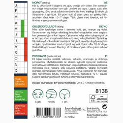 Gulerod � Daucus carota �Harlekin Mix� � Fr� (r�kker til ca. 3�4 m)