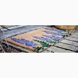 &#127800; Drmtte med Blregn  Et strejf af forr ved dren 75*45 cm