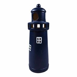 Solcelle Blt fyrtrn i keramik. H: 32 cm