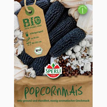 kologiske fr Majsfr Zea Mays Popcorn Negro Cine  - Popcorn