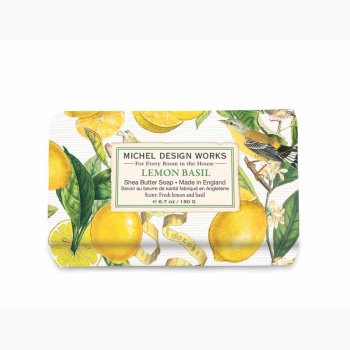 Hndsbe LEMON BASIL, Citrus/basilikum (190 G),Triple Milled (tredobbelt malet)- Michel Design Works