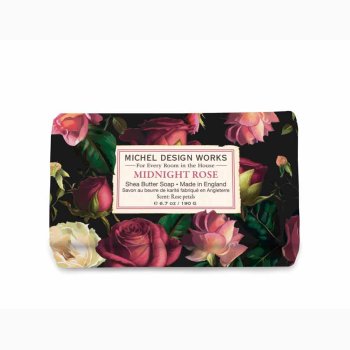 Hndsbe MIDNIGHT ROSE - Rosenblade (190 G), Triple Milled (tredobbelt malet) - Michel Design Works