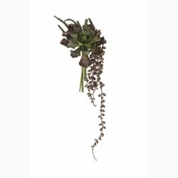Kunstig Plante Succulent buket H:20 cm-Sukkulent