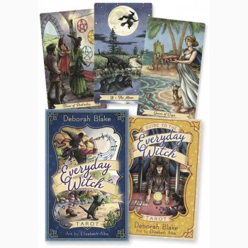 Tarotkort - Everyday Witch Tarot af Deborah Blake with guidebook ( Boxed Kit)