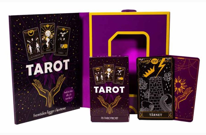Tarotkort på dansk - Tarot - Fremtiden ligger i kortene (tarotkort og guidebog på dansk)