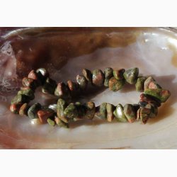 Armbnd med Unakite chip - Krystal armbnd