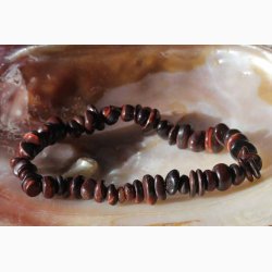 Armbnd med Rd Tigerje chip - Krystal armbnd