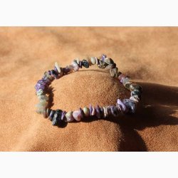 Armbnd med charoite chip - Krystal armbnd