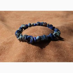 Armbnd Lapis Lazuli chip - Krystal armbnd