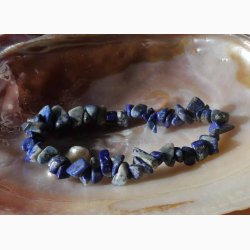 Armbnd Lapis Lazuli chip - Krystal armbnd