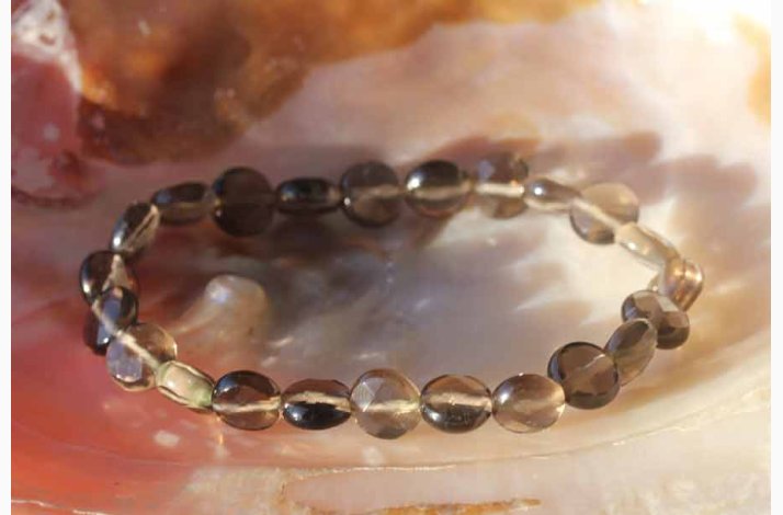 Armbnd Rgkvarts cirkler - Krystal armbnd