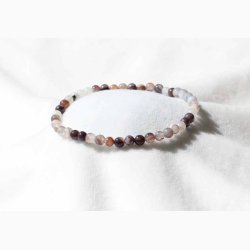 Armbnd med Agat kugleformede i elastik - Krystal armbnd