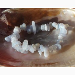 Armbnd med Blue Lace chip - Krystal armbnd