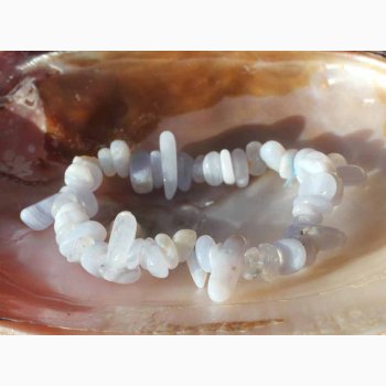 Armbnd med Blue Lace chip - Krystal armbnd