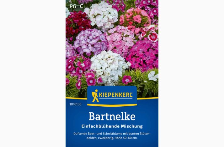 Studenternellike (Enkeltblomstret blomsterblanding) � Fr� (r�kker til ca. 60 planter)