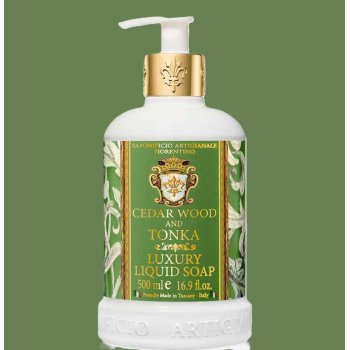 Cedertr og Tonka med Honningekstrakt flydende hndsbe 500 ml - Fiorentino