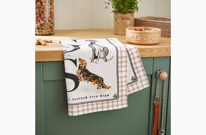 Country Dogs Viskestykke i Brun � Ulster Weavers